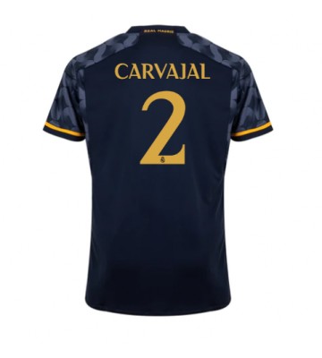 Real Madrid Daniel Carvajal #2 Vieraspaita 2023-24 Lyhyet Hihat